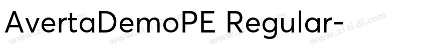 AvertaDemoPE Regular字体转换